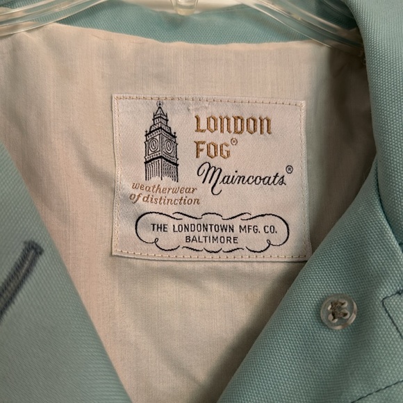 Vintage 70s 80s London Fog Trench Coat Women’s Turquoise Lined - Picture 4 of 11